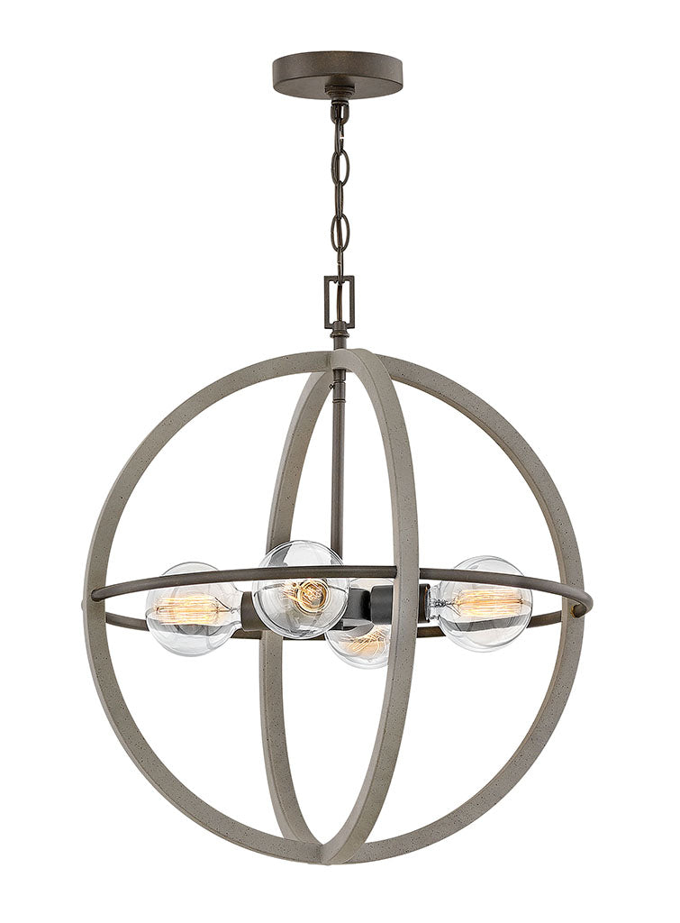 Hinkley Bodie Chandelier Chandeliers Hinkley Dark Cement 20.0x20.0x23.0 