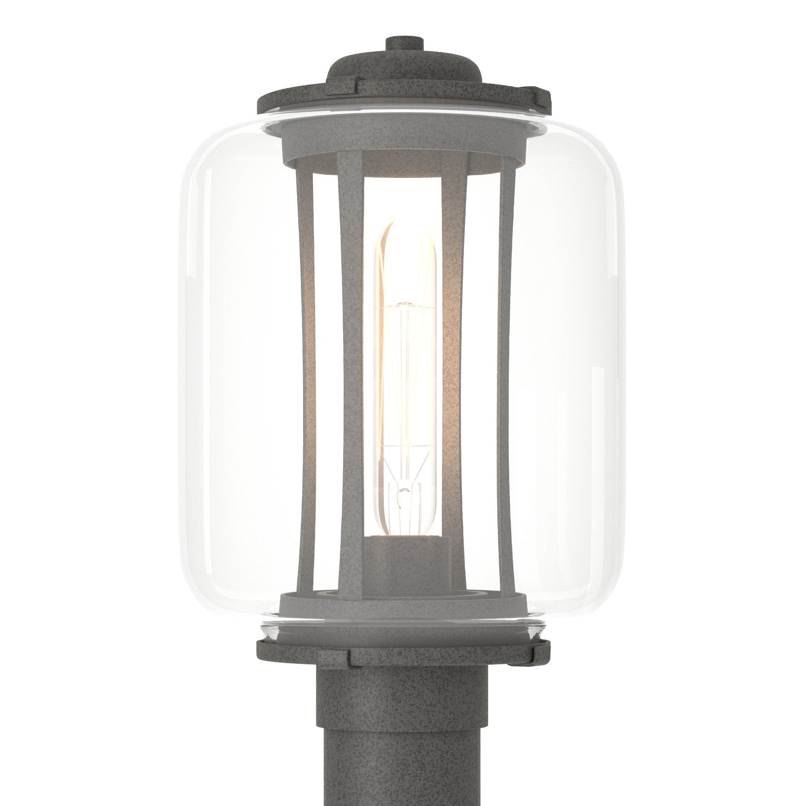 Hubbardton Forge Fairwinds Outdoor Post Light Outdoor l Post/Pier Mounts Hubbardton Forge Coastal Natural Iron Clear Glass (ZM) 