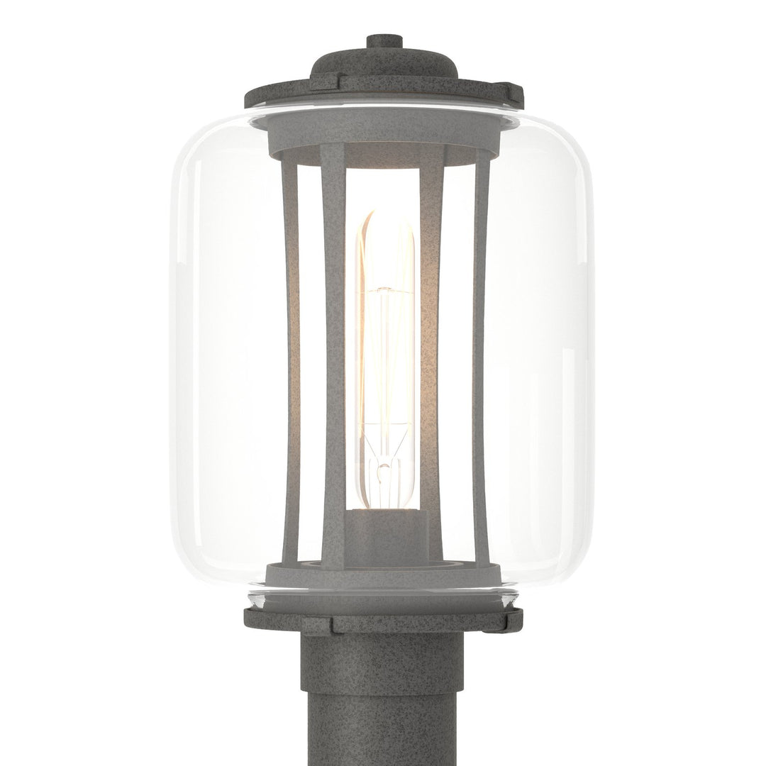 Hubbardton Forge Fairwinds Outdoor Post Light Pier & Post Mount Lights Hubbardton Forge Coastal Natural Iron Clear Glass (ZM)