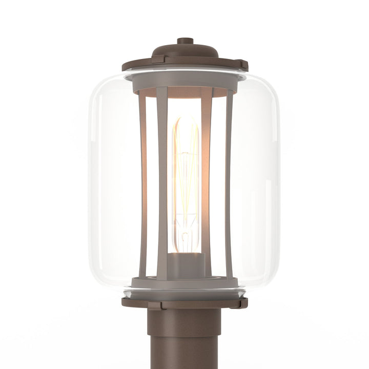 Hubbardton Forge Fairwinds Outdoor Post Light Pier & Post Mount Lights Hubbardton Forge Coastal Bronze Clear Glass (ZM)