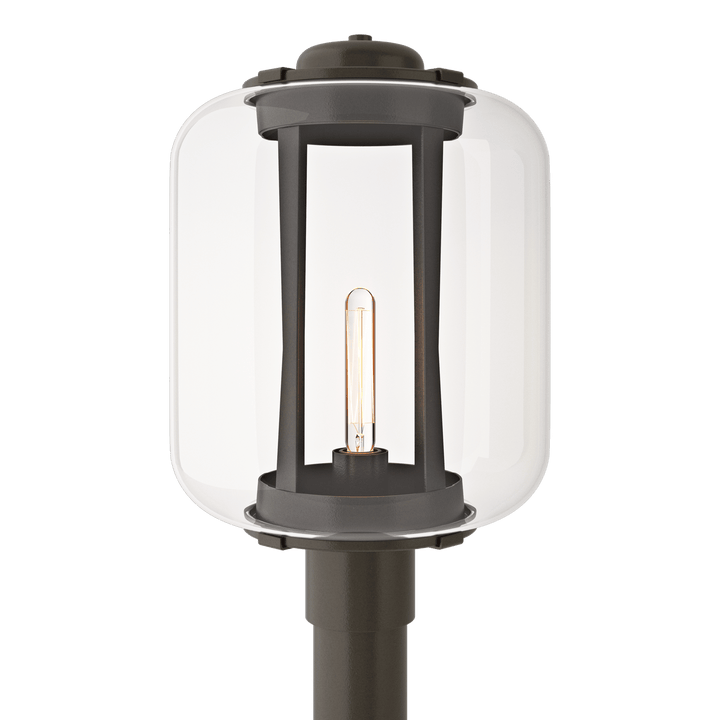 Hubbardton Forge Fairwinds Extra Large Outdoor Post Light Pier & Post Mount Lights Hubbardton Forge Coastal Oil Rubbed Bronze Clear Glass (ZM)