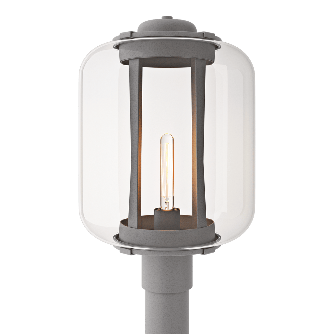 Hubbardton Forge Fairwinds Extra Large Outdoor Post Light Pier & Post Mount Lights Hubbardton Forge Coastal Burnished Steel Clear Glass (ZM)