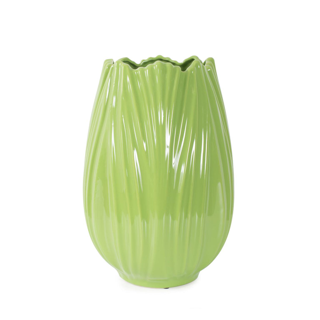 Howard Elliott Collection Field Green Short Ceramic Vase