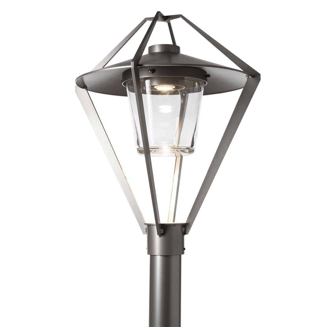 Hubbardton Forge Stellar Post Light Pier & Post Mount Lights Hubbardton Forge Coastal Burnished Steel Clear Glass (ZM)