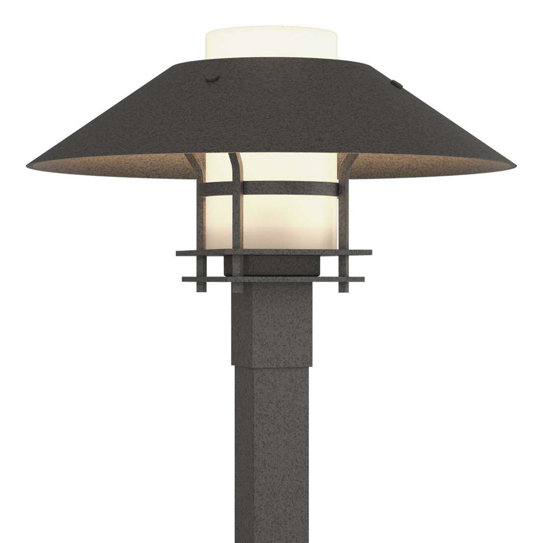 Hubbardton Forge Henry Outdoor Post Light Pier & Post Mount Lights Hubbardton Forge Coastal Natural Iron Opal Glass (GG) Coastal Natural Iron