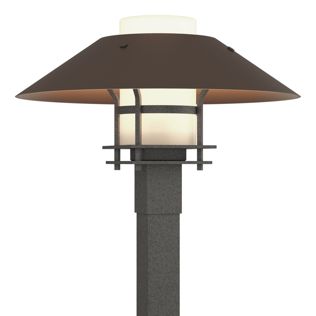 Hubbardton Forge Henry Outdoor Post Light Pier & Post Mount Lights Hubbardton Forge Coastal Natural Iron Opal Glass (GG) Coastal Bronze