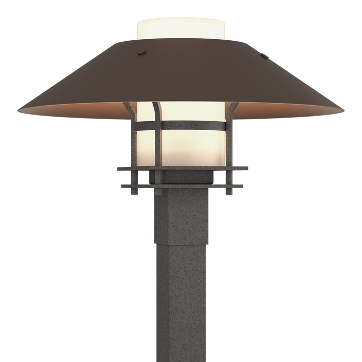 Hubbardton Forge Henry Outdoor Post Light Pier & Post Mount Lights Hubbardton Forge Coastal Natural Iron Opal Glass (GG) Coastal Bronze