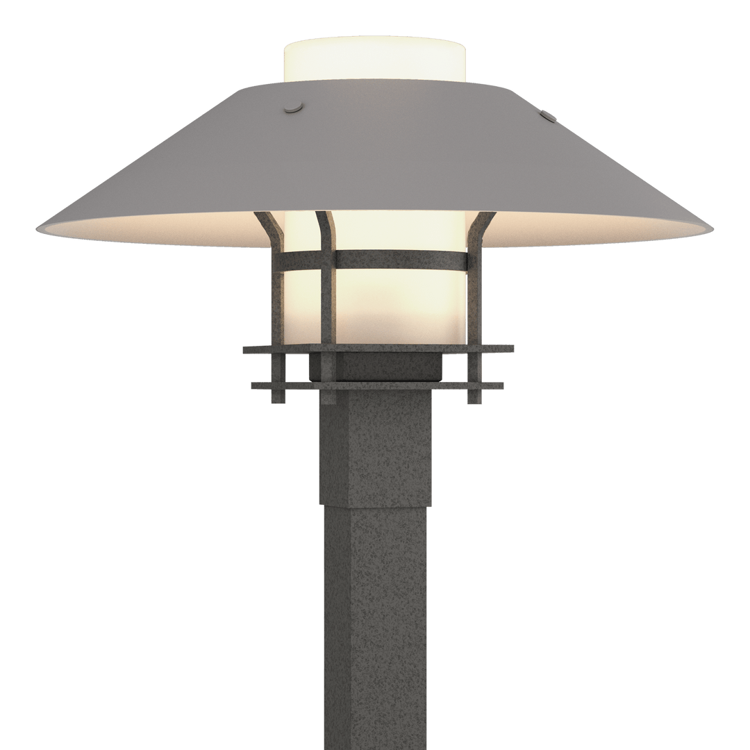 Hubbardton Forge Henry Outdoor Post Light Pier & Post Mount Lights Hubbardton Forge Coastal Natural Iron Opal Glass (GG) Coastal Burnished Steel