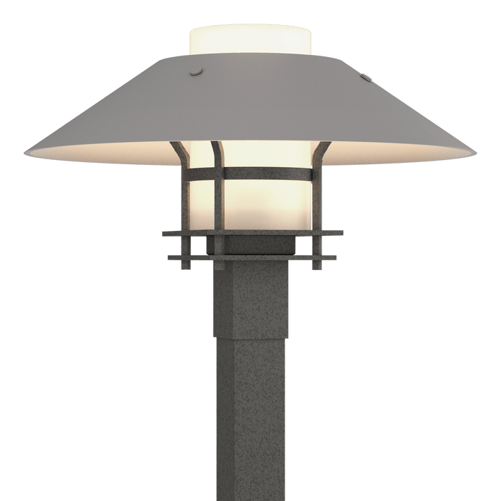 Hubbardton Forge Henry Outdoor Post Light Pier & Post Mount Lights Hubbardton Forge Coastal Natural Iron Opal Glass (GG) Coastal Burnished Steel