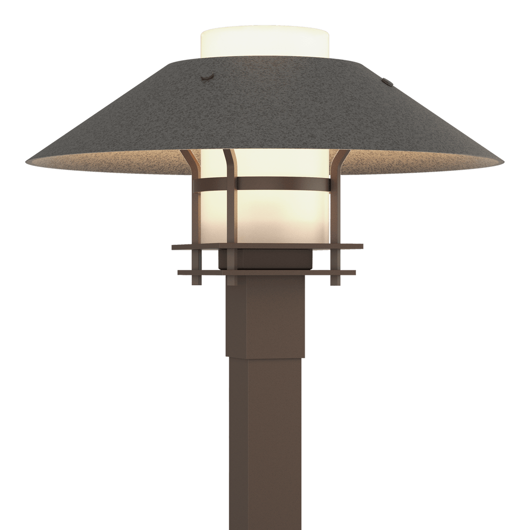 Hubbardton Forge Henry Outdoor Post Light Pier & Post Mount Lights Hubbardton Forge Coastal Bronze Opal Glass (GG) Coastal Natural Iron