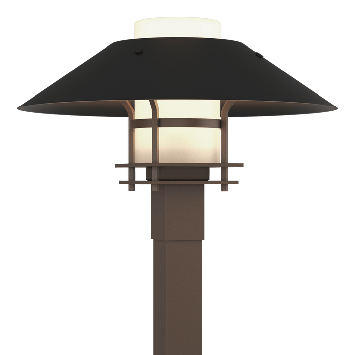 Hubbardton Forge Henry Outdoor Post Light Pier & Post Mount Lights Hubbardton Forge Coastal Bronze Opal Glass (GG) Coastal Black