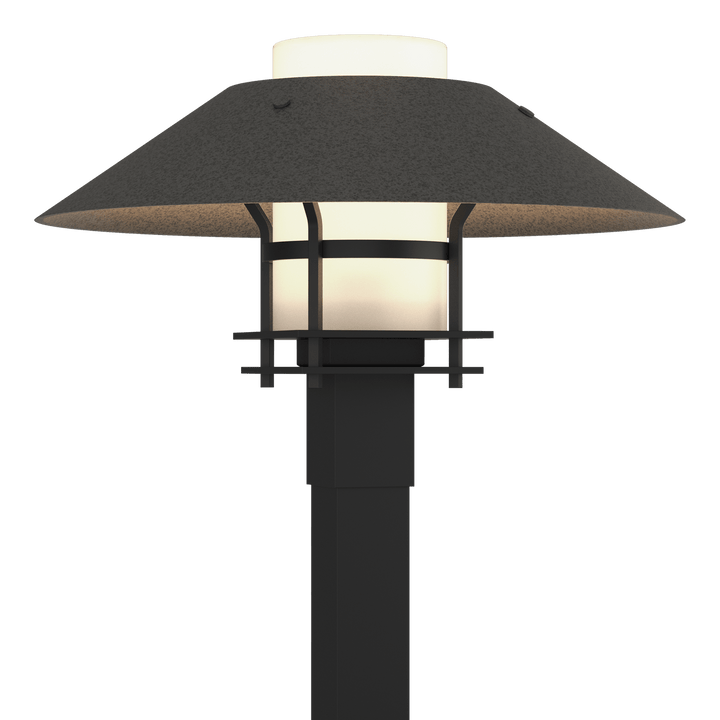 Hubbardton Forge Henry Outdoor Post Light Pier & Post Mount Lights Hubbardton Forge Coastal Black Opal Glass (GG) Coastal Natural Iron