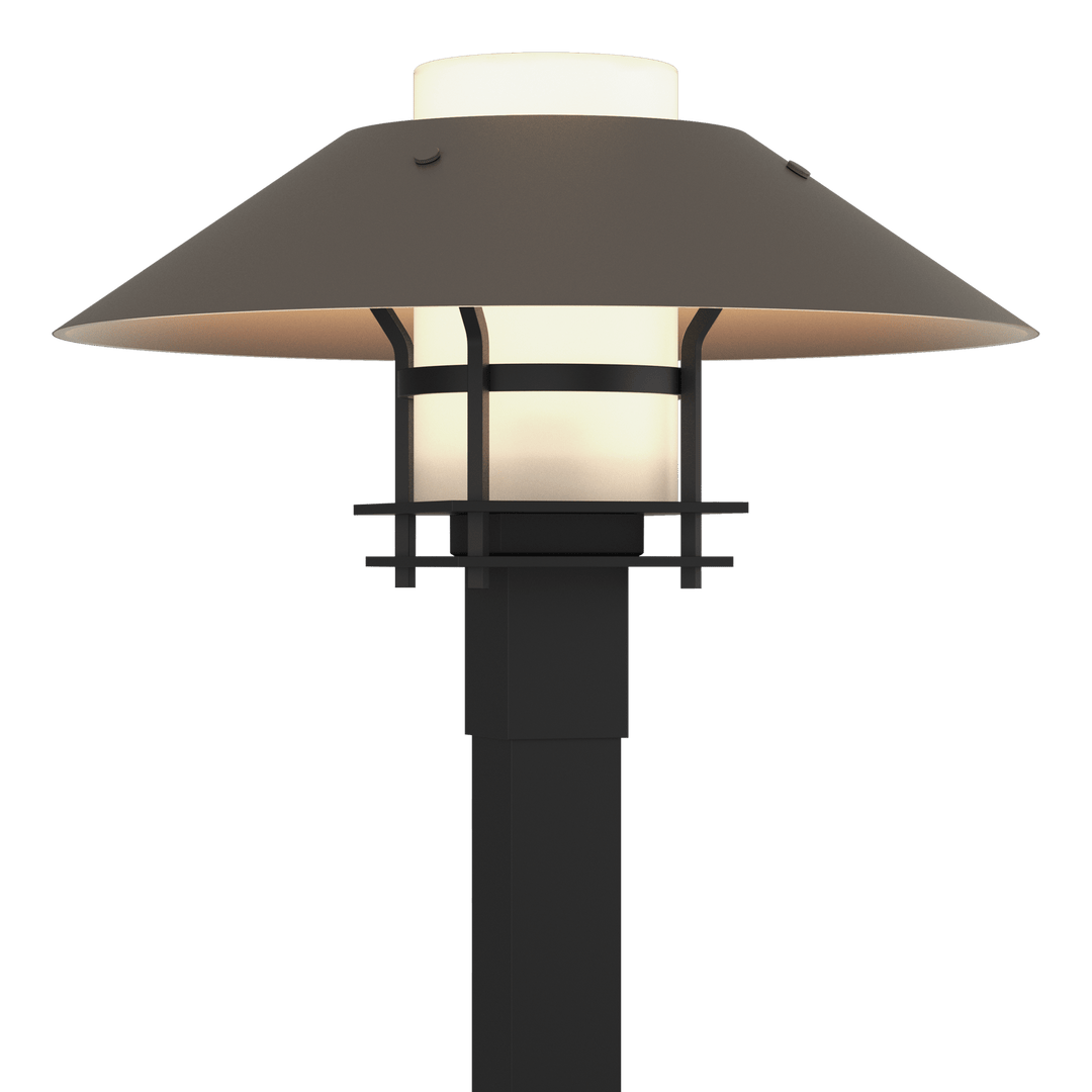 Hubbardton Forge Henry Outdoor Post Light Pier & Post Mount Lights Hubbardton Forge Coastal Black Opal Glass (GG) Coastal Dark Smoke