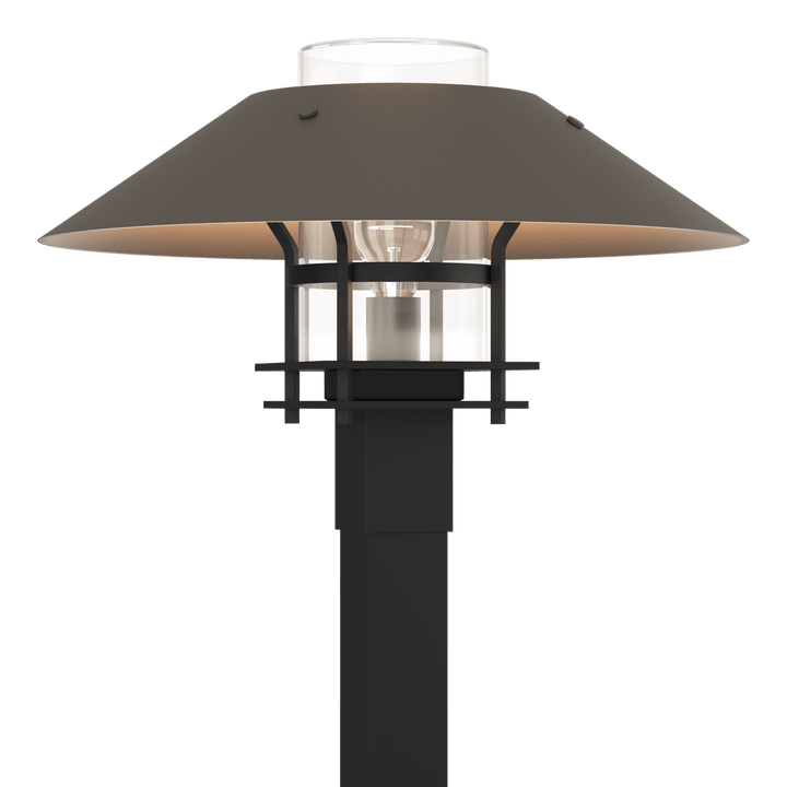 Hubbardton Forge Henry Outdoor Post Light Pier & Post Mount Lights Hubbardton Forge Coastal Black Clear Glass (ZM) Coastal Dark Smoke