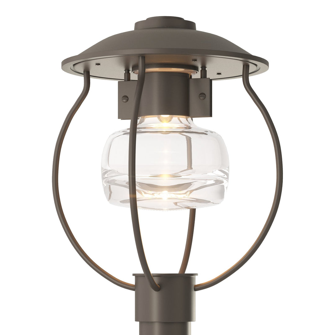 Hubbardton Forge Mason Post Light Pier & Post Mount Lights Hubbardton Forge Coastal Dark Smoke Clear Glass (ZM)