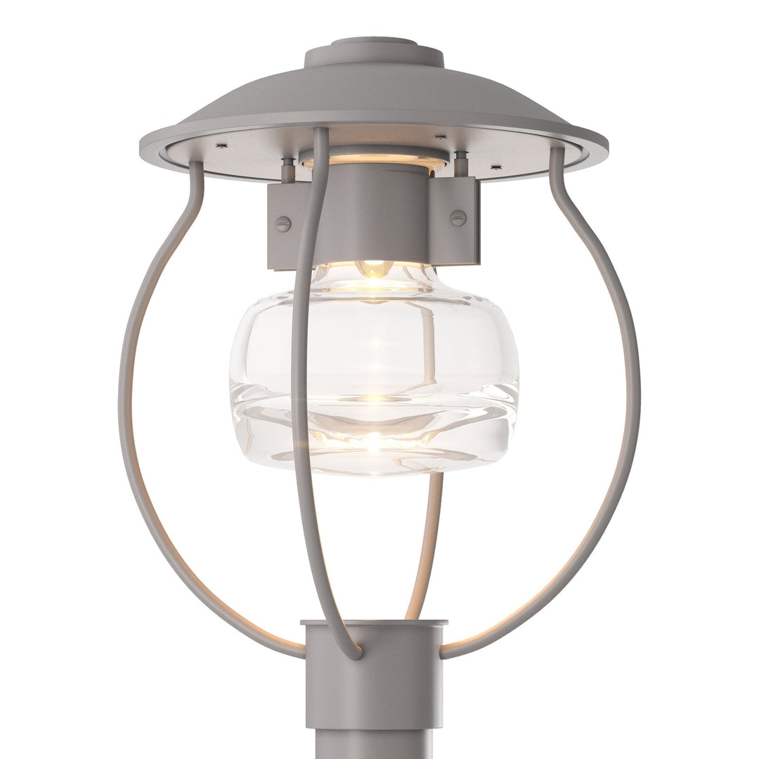 Hubbardton Forge Mason Post Light Pier & Post Mount Lights Hubbardton Forge Coastal Burnished Steel Clear Glass (ZM)