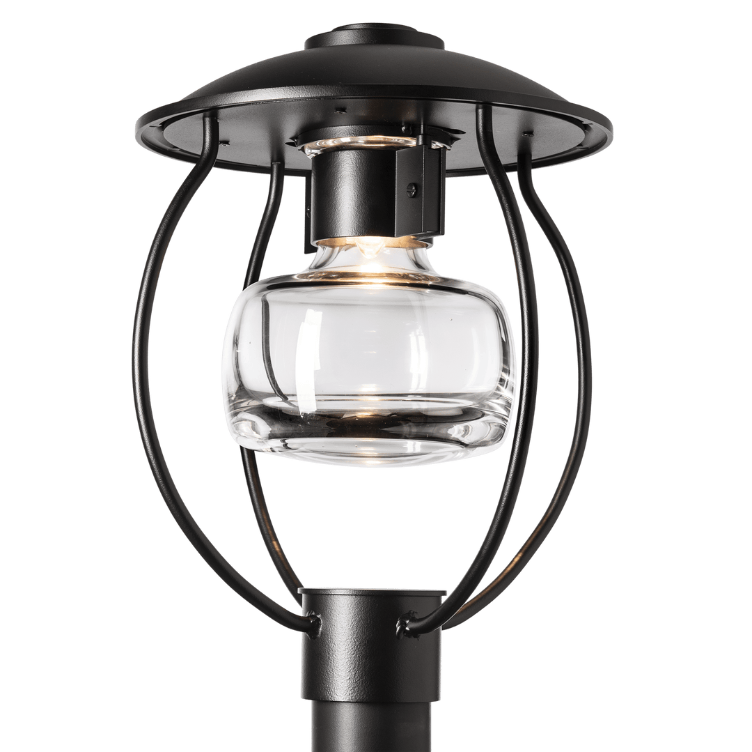 Hubbardton Forge Mason Post Light Pier & Post Mount Lights Hubbardton Forge Coastal Black Clear Glass (ZM)