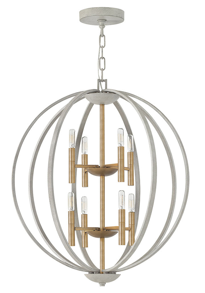 Hinkley Euclid Pendant Ceiling Lanterns Hinkley Cement Gray 28.25x28.25x33.0