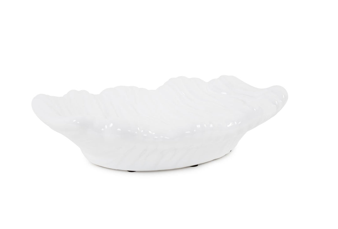 Howard Elliott Collection Ebb Low Tray in Glossy White