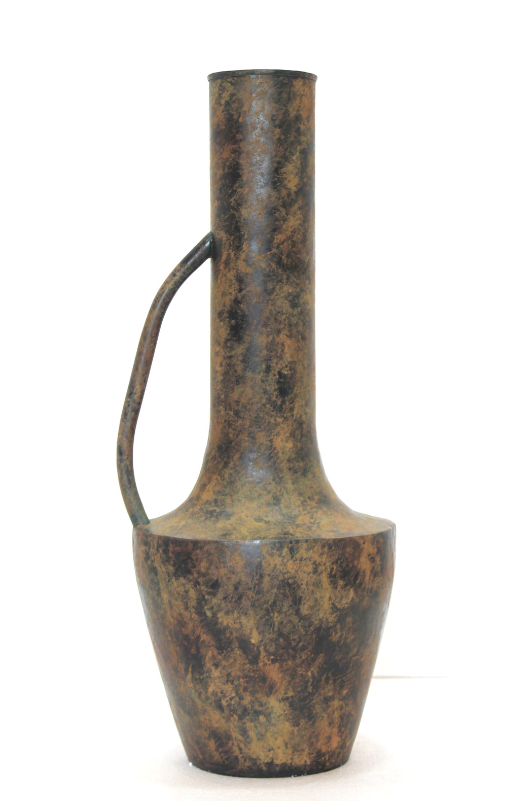 Howard Elliott Long Neck Strata Vase with Handle