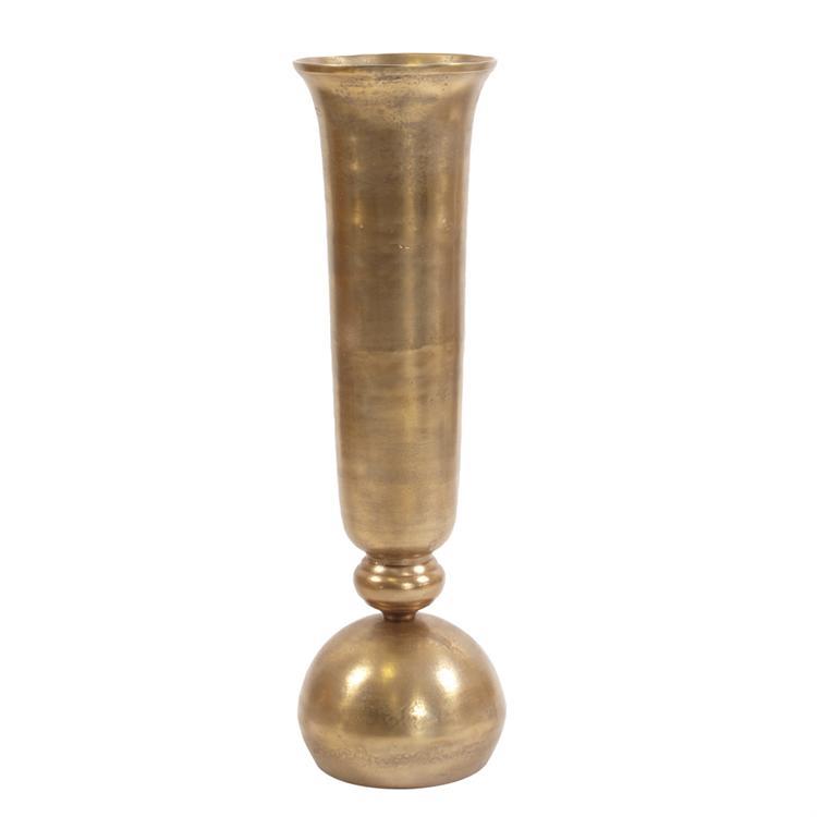 Howard Elliott Collection Gold Oversized Trumpet Vase