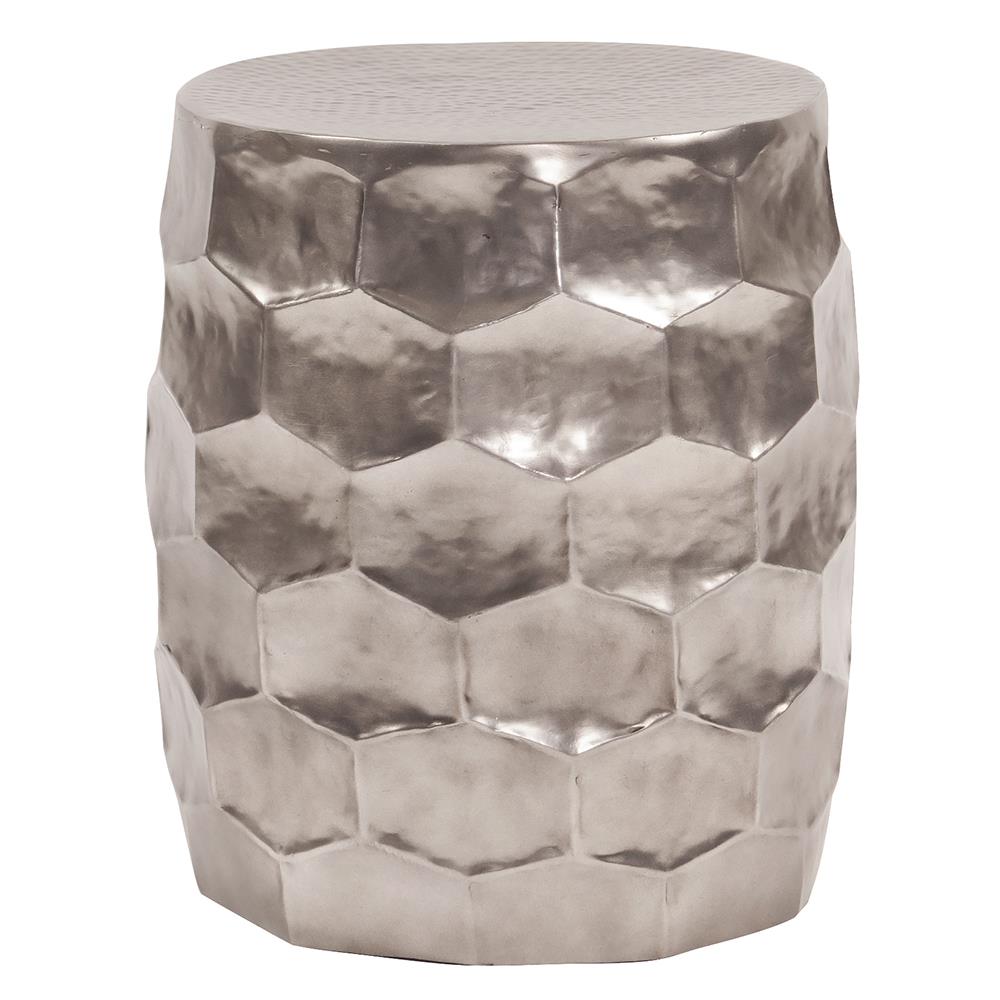 Howard Elliott Collection Hammered Aluminum Graphite Stool