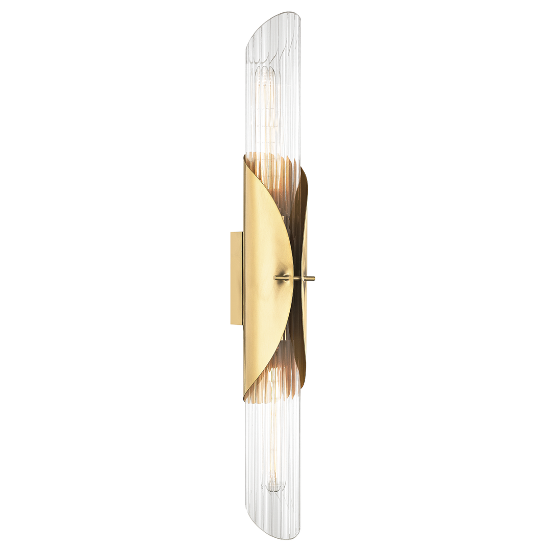 Hudson Valley Lighting Lefferts Wall Sconce Wall Sconces Hudson Valley Lighting Aged Brass  