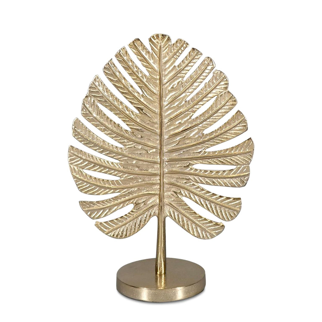 Howard Elliott Collection Large Palmetto Leaf Sculpture in Gold