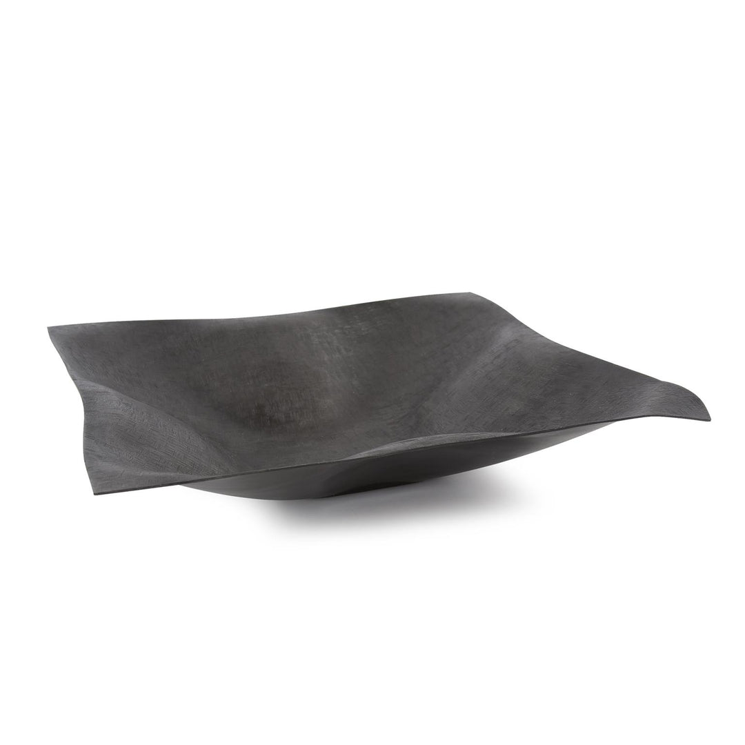 Howard Elliott Collection Etched Crossways Wavy Edged Bowl, Small