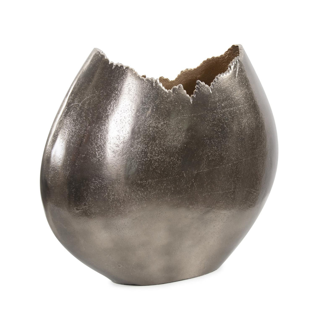 Howard Elliott Collection Baniff Jagged Edged Disc Vase, Large