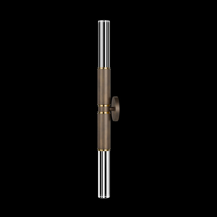 Fine Art Handcrafted Lighting Antonia 34"H Sconce in Standard Bronze, Brass, No Parchment/Same as Finish (100020-210)