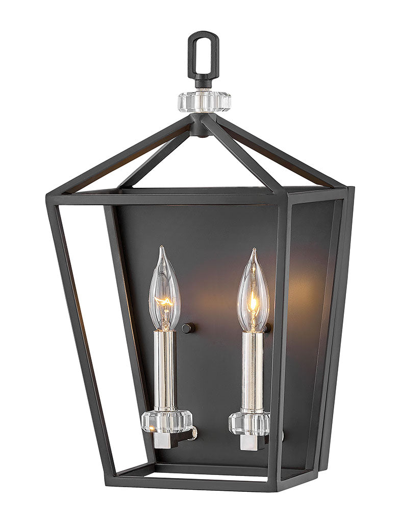 Hinkley Stinson Sconce Wall Sconces Hinkley Black 6.75x10.0x17.0 