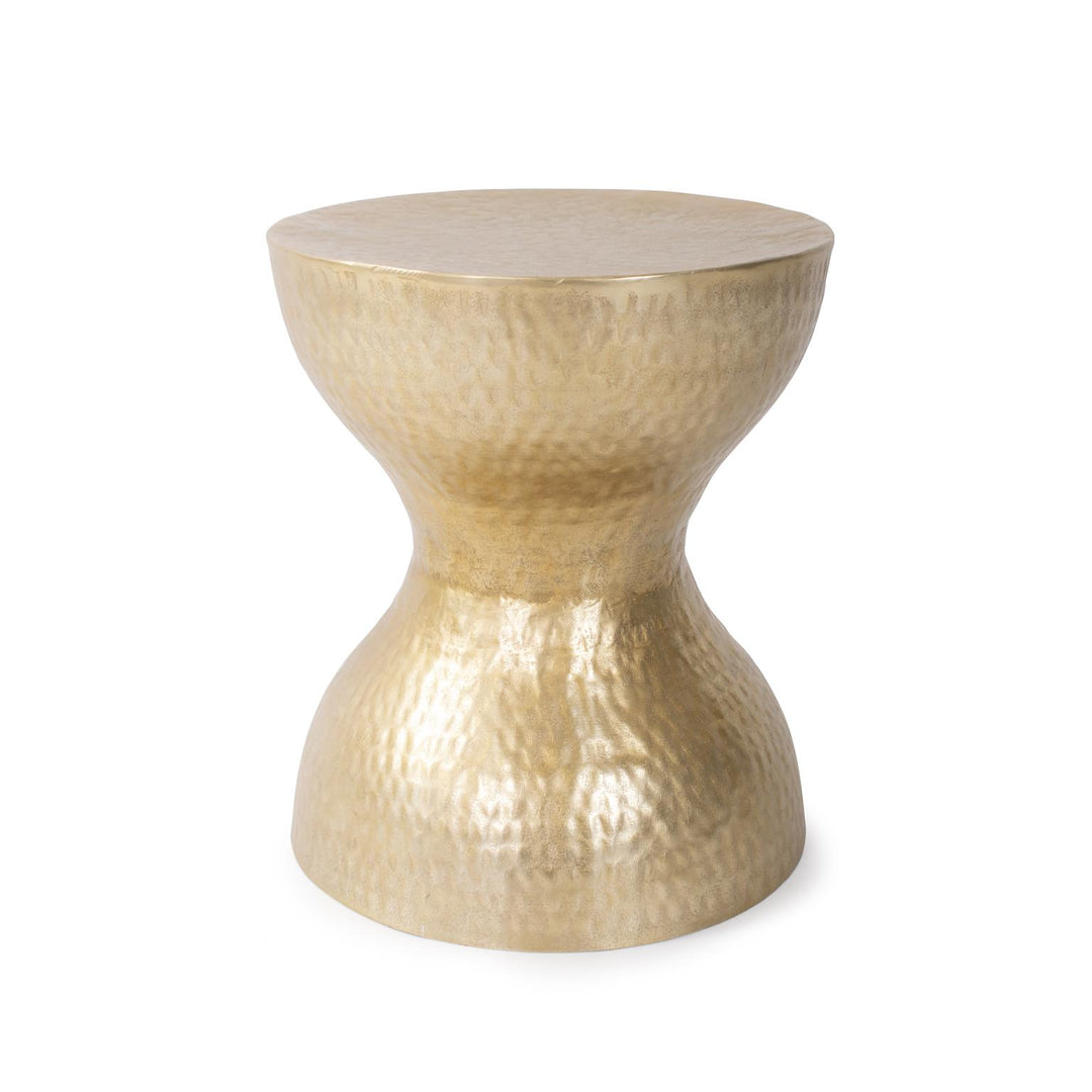 Howard Elliott Collection Espen Gold Hourglass Stool/Side Table