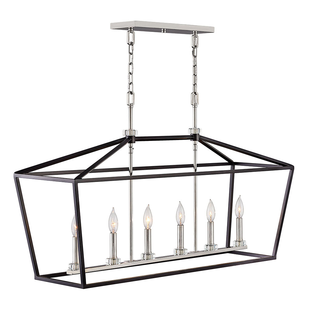 Hinkley Stinson Chandelier Chandeliers Hinkley Black 12.0x42.0x24.5 