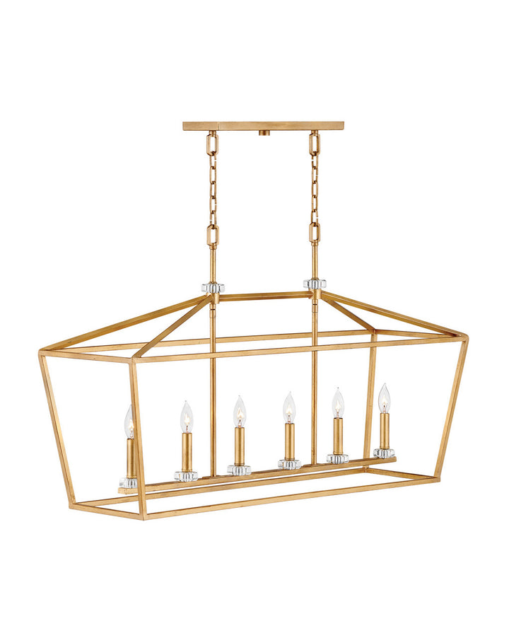 Hinkley Stinson Chandelier Chandeliers Hinkley Distressed Brass 12.0x42.0x24.5 