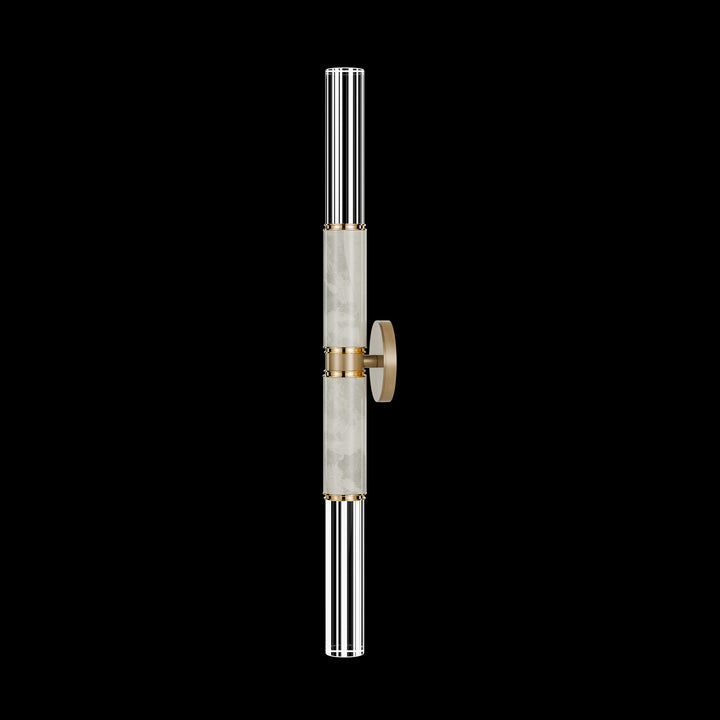 Fine Art Handcrafted Lighting Antonia 34"H Sconce in Standard Gold Leaf, Brass, Smoke (100020-312)
