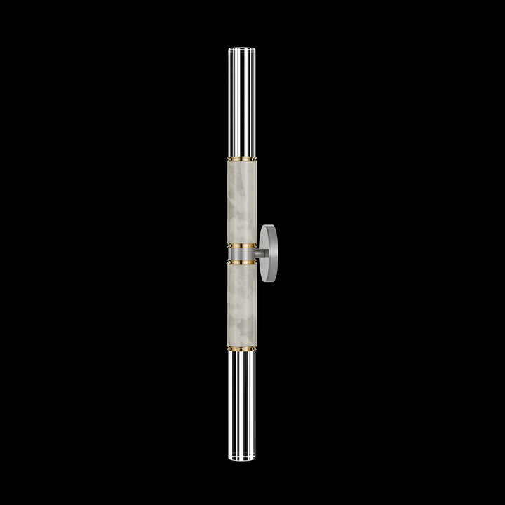 Fine Art Handcrafted Lighting Antonia 34"H Sconce in Standard Silver Leaf, Brass, Smoke (100020-412)