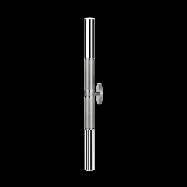 Fine Art Handcrafted Lighting Antonia 34"H Sconce in Standard Silver Leaf, Nickel, No Parchment/Same as Finish (100020-420)