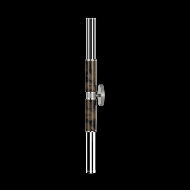 Fine Art Handcrafted Lighting Antonia 34"H Sconce in Standard Silver Leaf, Nickel, Charcoal (100020-421)