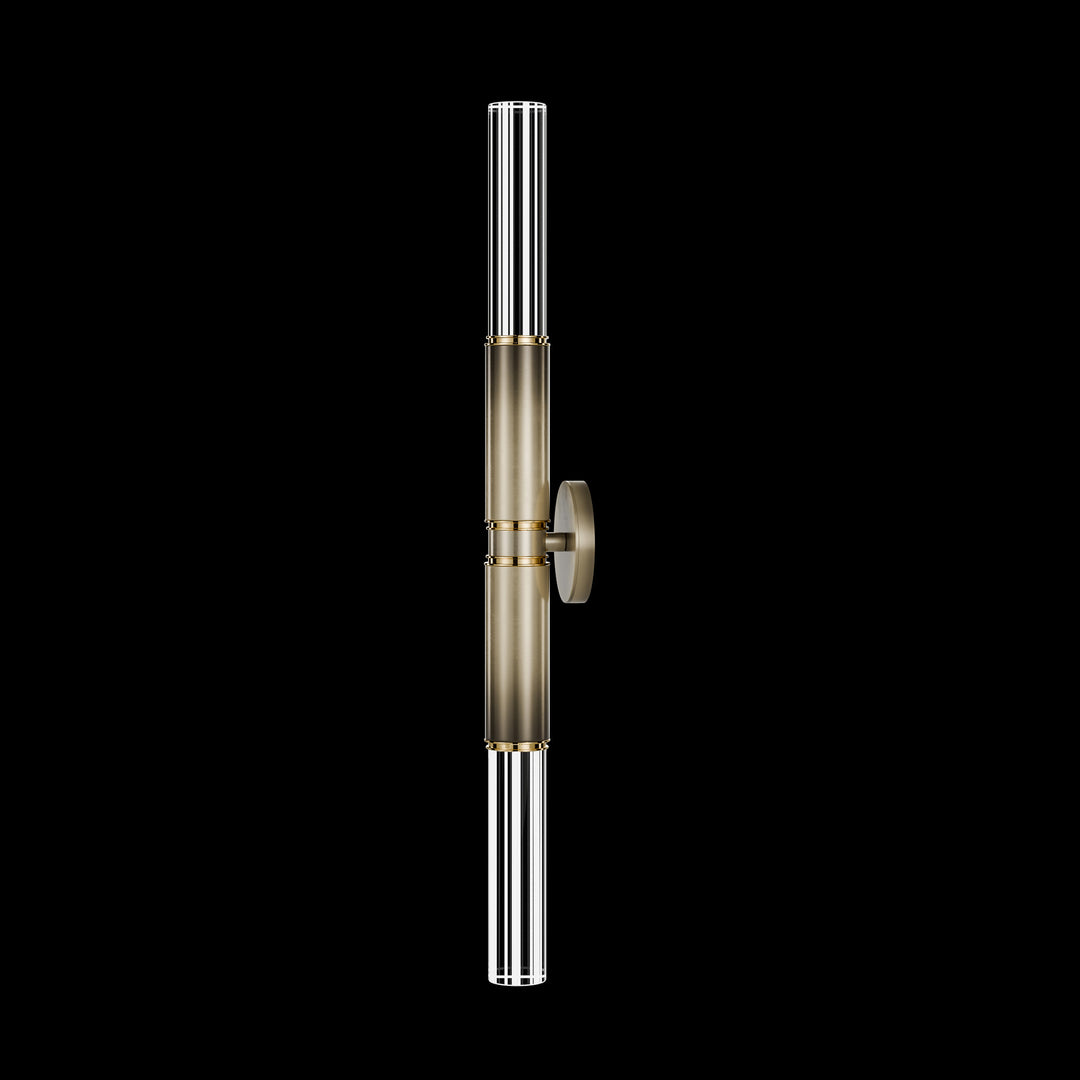 Fine Art Handcrafted Lighting Antonia 34"H Sconce in Soft Ombre Bronze, Brass, No Parchment/Same as Finish (100020-610)