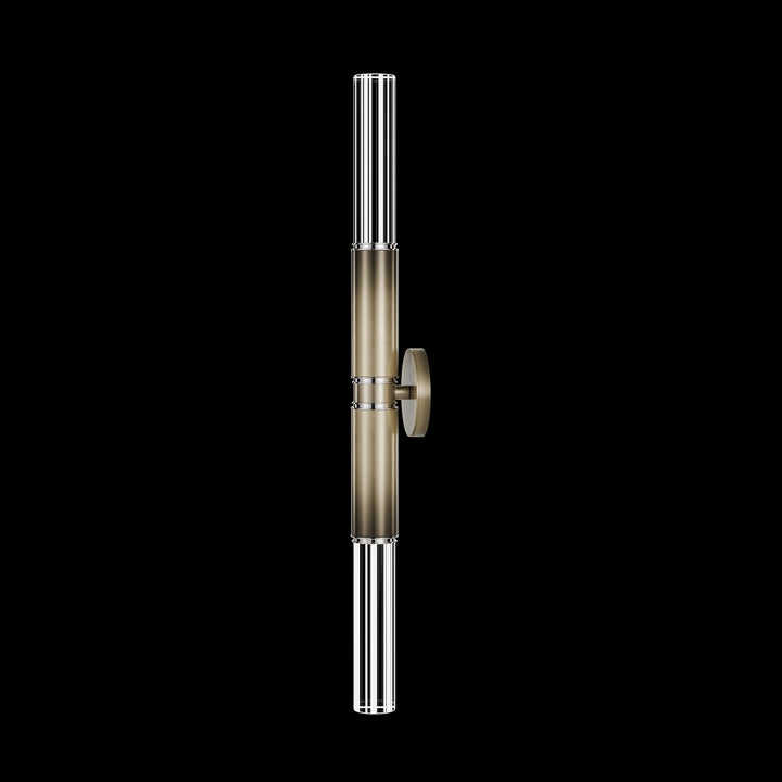 Fine Art Handcrafted Lighting Antonia 34"H Sconce in Soft Ombre Bronze, Nickel, No Parchment/Same as Finish (100020-620)
