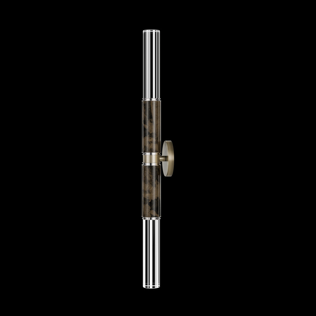 Fine Art Handcrafted Lighting Antonia 34"H Sconce in Soft Ombre Bronze, Nickel, Charcoal (100020-621)
