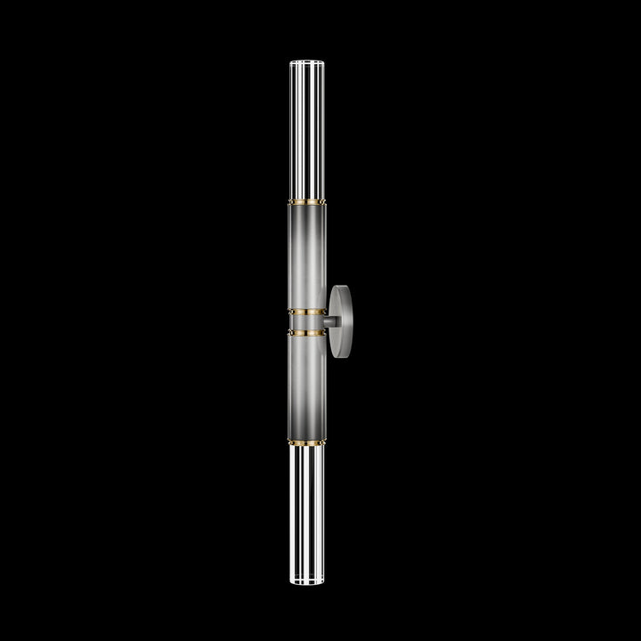 Fine Art Handcrafted Lighting Antonia 34"H Sconce in Soft Ombre Silver Leaf, Brass, No Parchment/Same as Finish (100020-710)