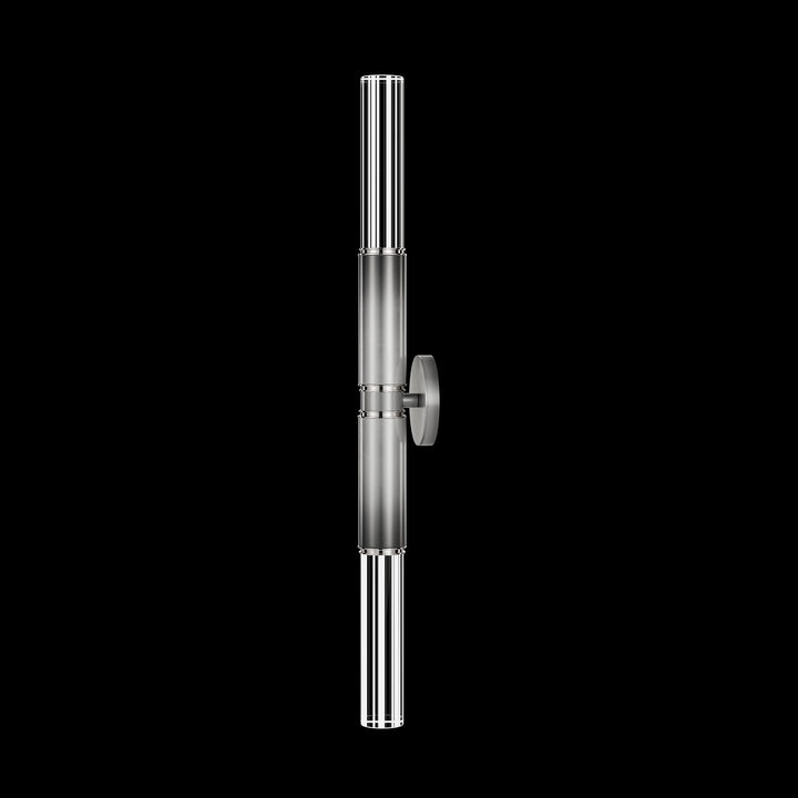Fine Art Handcrafted Lighting Antonia 34"H Sconce in Soft Ombre Silver Leaf, Nickel, No Parchment/Same as Finish (100020-720)