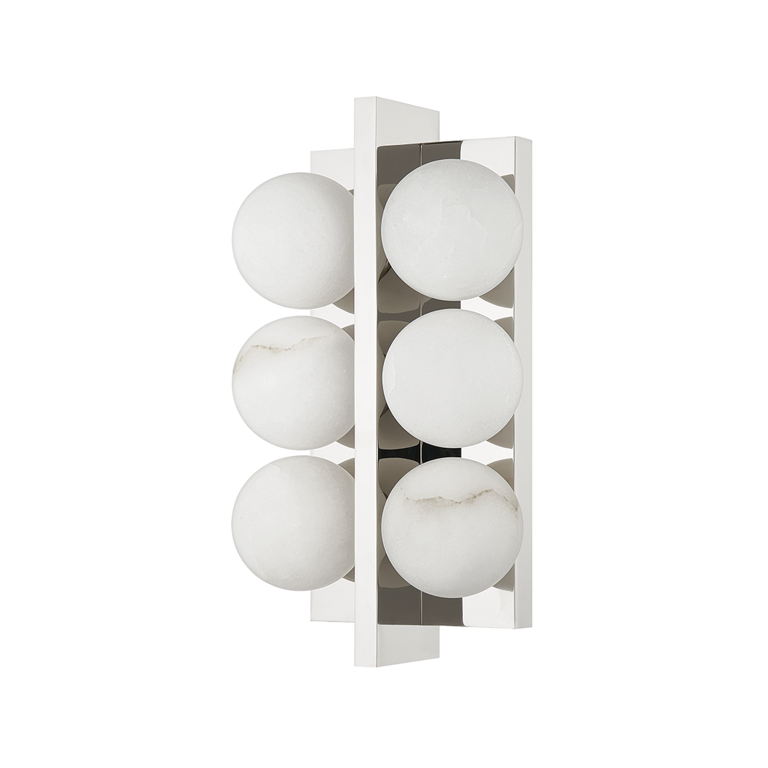 Corbett Lighting EMILLE Wall Sconce Wall Sconces Corbett Polished Nickel 6.75x12.25 