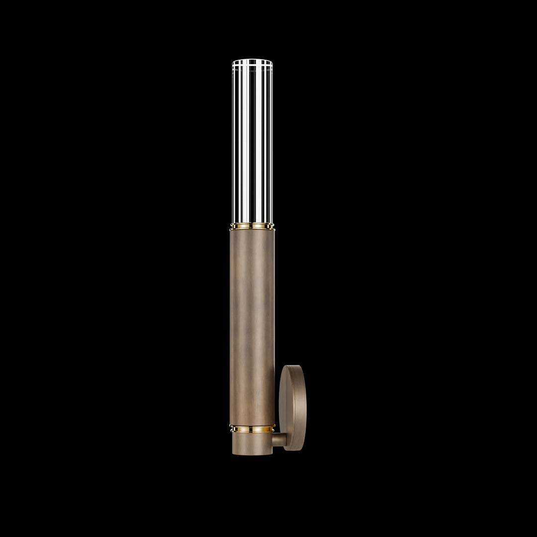 Fine Art Handcrafted Lighting Antonia 21.75"H Sconce in Standard Bronze, Brass, No Parchment/Same as Finish (100021-210)
