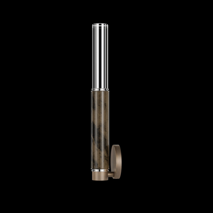Fine Art Handcrafted Lighting Antonia 21.75"H Sconce in Standard Bronze, Nickel, Charcoal (100021-221)