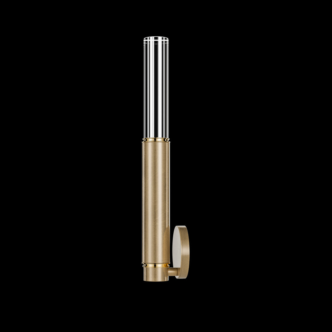 Fine Art Handcrafted Lighting Antonia 21.75"H Sconce in Standard Gold Leaf, Brass, No Parchment/Same as Finish (100021-310)