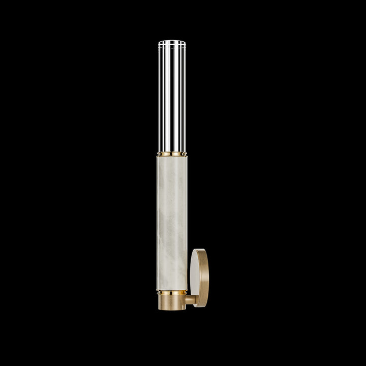 Fine Art Handcrafted Lighting Antonia 21.75"H Sconce in Standard Gold Leaf, Brass, Smoke (100021-312)