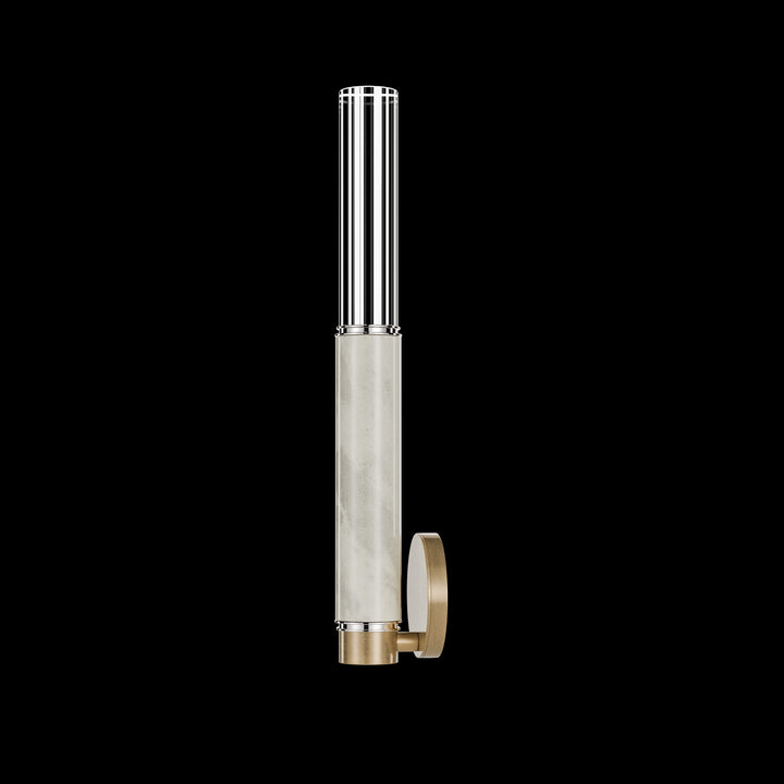 Fine Art Handcrafted Lighting Antonia 21.75"H Sconce in Standard Gold Leaf, Nickel, Smoke (100021-322)